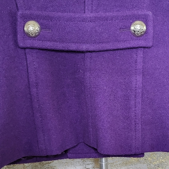 Michael Kors purple double breastfed  pea coat size Small - Picture 3 of 9